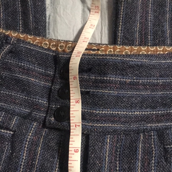 Vintage Free People Blue Twill Flare leg Pants - Picture 11 of 13